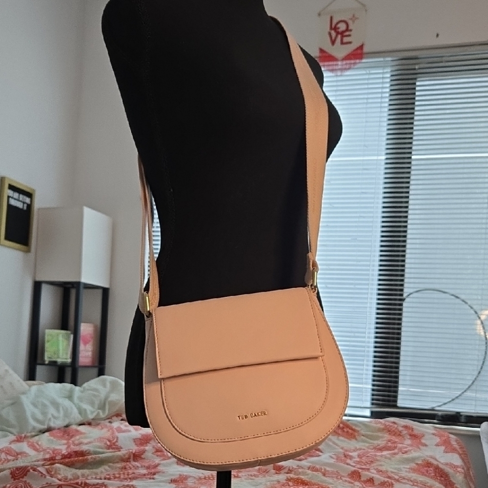 Ted Baker Pink and Cream Crossbody Bag
